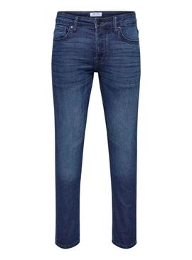 Jean Only and Sons Loom Slim bleu pour homme