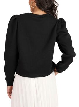 Sweatshirt Naf Naf Maily noir pour femme