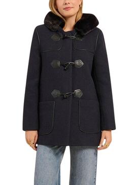 Manteau Naf Naf Diena Marine pour femme