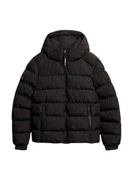 Veste matelassée Superdry à capuche Sports noir pour homme