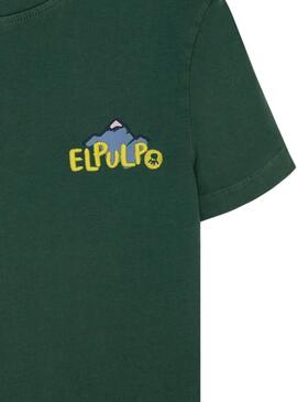 T-shirt Le poulpe montagnes vertes pour homme