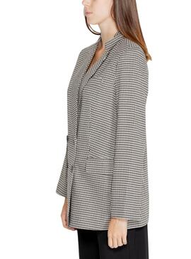 Blazer Only Lettie pied-de-poule noir pour femme