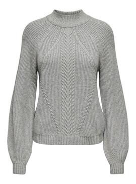 Pull gris pour femme Jersey Only Katia