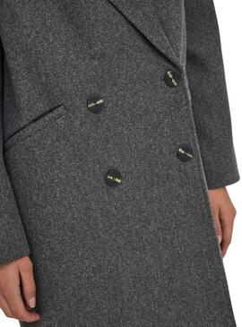 Manteau Only Blake Oversize gris pour femme