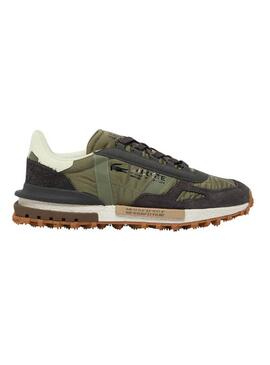 Chaussures Lacoste Elite Active vertes pour hommes