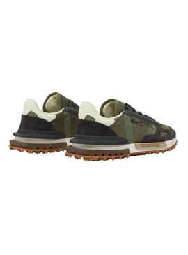 Chaussures Lacoste Elite Active vertes pour hommes