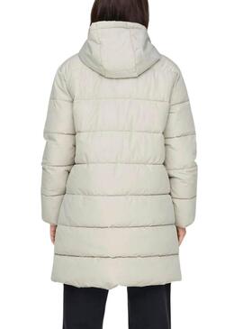 Manteau rembourré Only Clair beige pour femme