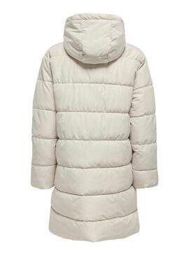 Manteau rembourré Only Clair beige pour femme