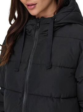 Manteau matelassé noir Only Clair pour femme.