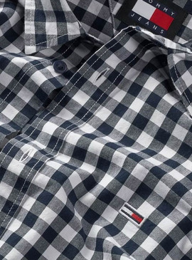 Chemise Tommy Jeans Popeline à carreaux pour homme