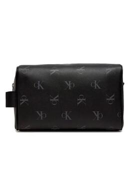 Sac à main Calvin Klein Jeans Monogram noir 