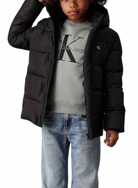 Veste Calvin Klein Essential Puffer Noire Garçon