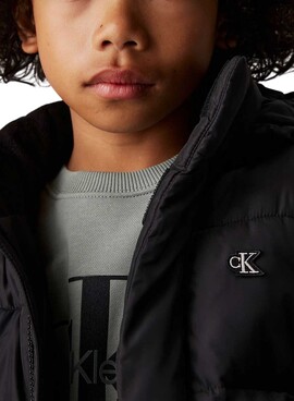 Veste Calvin Klein Essential Puffer Noire Garçon