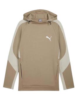 Sweat à capuche Puma Evostripe beige pour homme