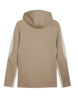 Sweat à capuche Puma Evostripe beige pour homme