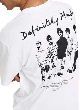 T-shirt Only and Sons Oasis Definitely Maybe blanc pour homme