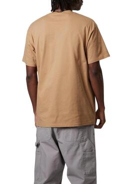 T-shirt Carhartt Chase chameau pour homme