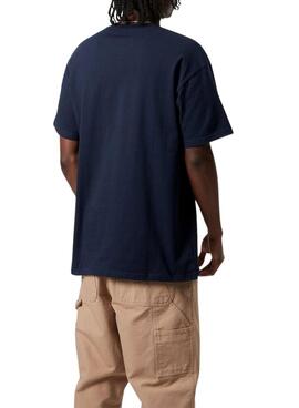 T-shirt Carhartt Chase marine pour homme