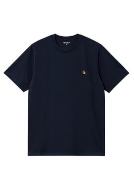 T-shirt Carhartt Chase marine pour homme