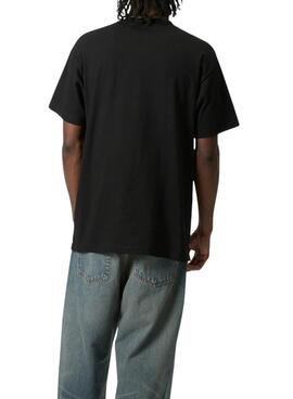 T-shirt Carhartt Label Script noir pour homme.