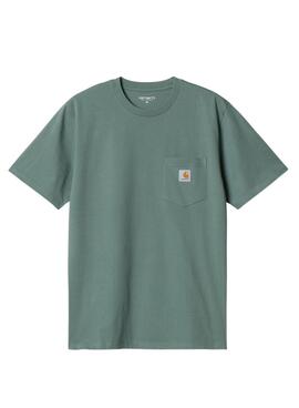 T-shirt Carhartt Pocket vert pour homme