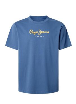 T-shirt Pepe Jeans Eggo bleu pour homme.