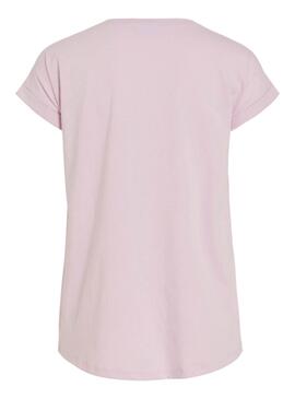 T-shirt Vila Vidreamers New rose pour femme