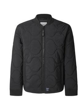 Veste bombardier Pepe Jeans Malabar matelassée noire pour homme