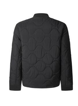 Veste bombardier Pepe Jeans Malabar matelassée noire pour homme