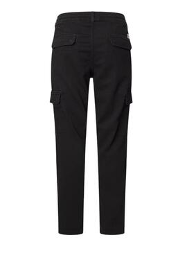 Pantalon Pepe Jeans Gymdigo cargo noir pour homme