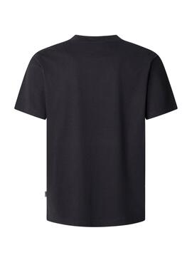 T-shirt Pepe Jeans Flag noir pour homme