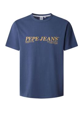 T-shirt Pepe Jeans Dylan bleu pour homme.