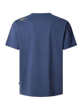 T-shirt Pepe Jeans Dylan bleu pour homme.