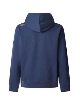 Sweat à capuche bleu pour homme Pepe Jeans Dylan