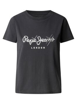 T-shirt Pepe Jeans Leticia noir pour femme