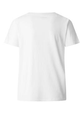 T-shirt Pepe Jeans Leticia blanc pour femme