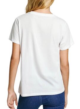 T-shirt Pepe Jeans Leticia blanc pour femme