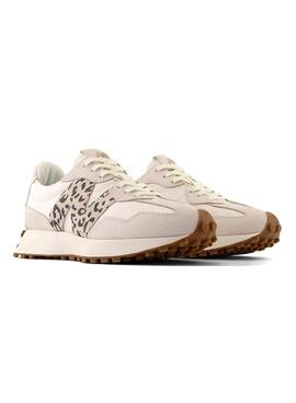 Chaussure New Balance 327 beige animal print pour femme