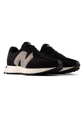 Chaussure New Balance 327 noir animal print pour femme