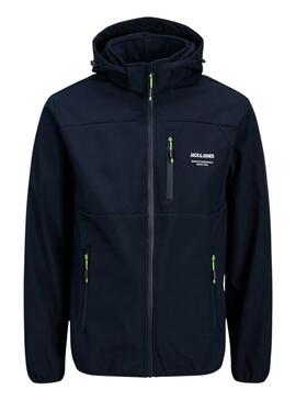 Veste softshell Jack and Jones Theo marine pour homme