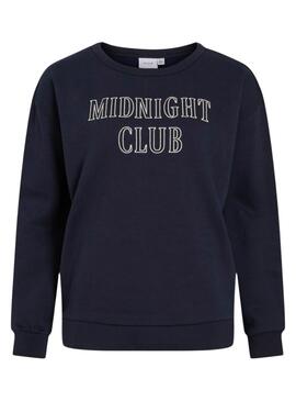 Sweat à capuche Vila Vimaldea bleu marine pour femme