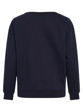 Sweat à capuche Vila Vimaldea bleu marine pour femme