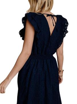 Robe Naf Naf Barbara marine pour femme