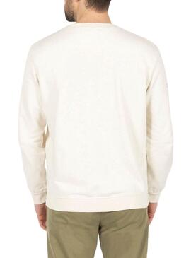 Sweatshirt El Pulpo Hawaïen beige pour homme