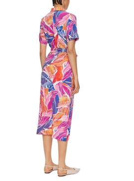 Robe Vila Vilimia Midi Imprimée pour Femme