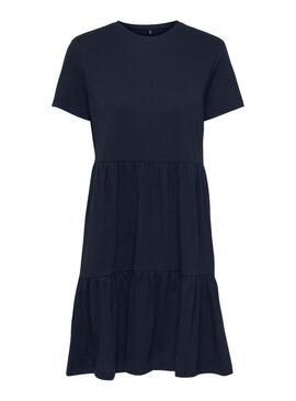 Robe Only May Peplum Bleu pour Femme