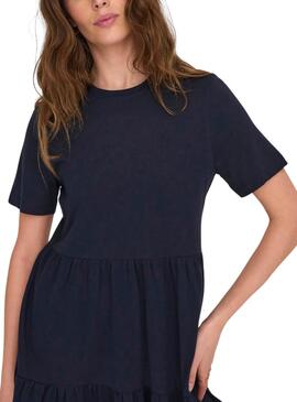 Robe Only May Peplum Bleu pour Femme