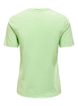 T-shirt Only Lucy Vert Pour Femme