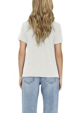 T-shirt Only Lucy Voyage Blanc Pour Femme