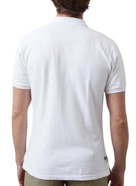 Polo Altonadock Piqué Blanc Basique Pour Homme